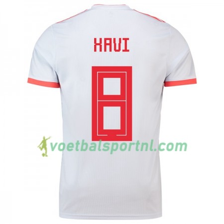 Spanje Xavi 8 Uit Shirt WK voetbal 2018